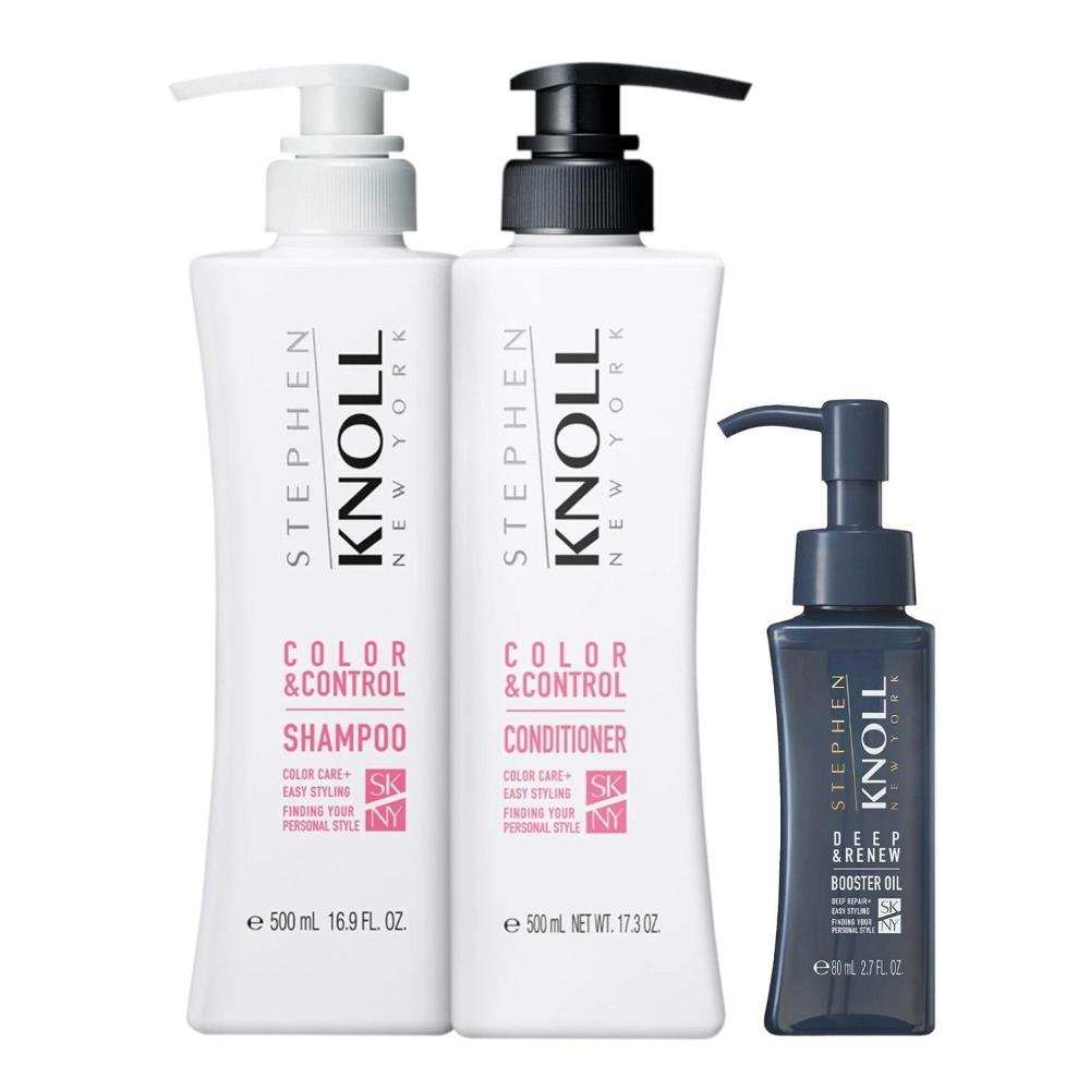 Kit Stephen Knoll Color & Control - Shampoo 500ml + Condicionador 500ml + Óleo Deep 80ml