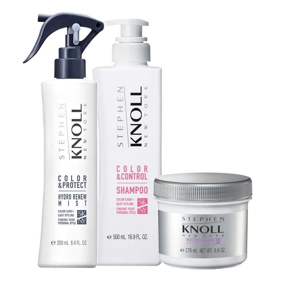 Kit Stephen Knoll Color & Control - Shampoo 500ml + Máscara Damage 276ml + Leave-in 250ml