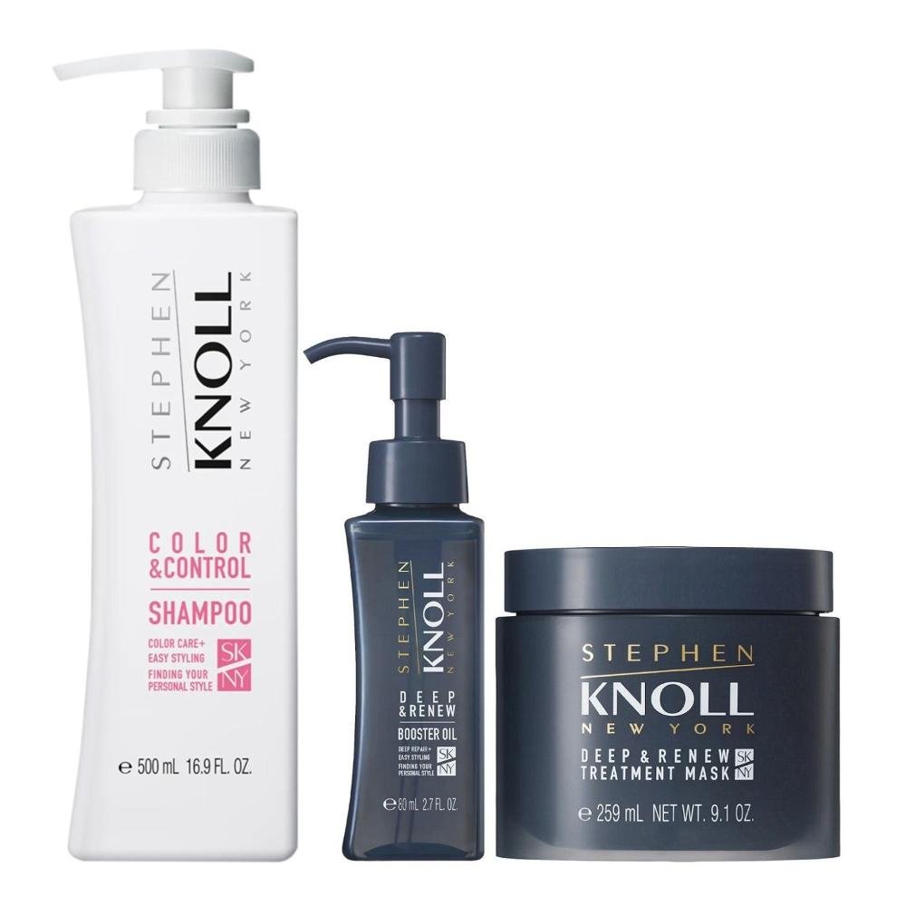 Kit Stephen Knoll Color & Control - Shampoo 500ml + Máscara Deep 259ml + Óleo Deep 80ml