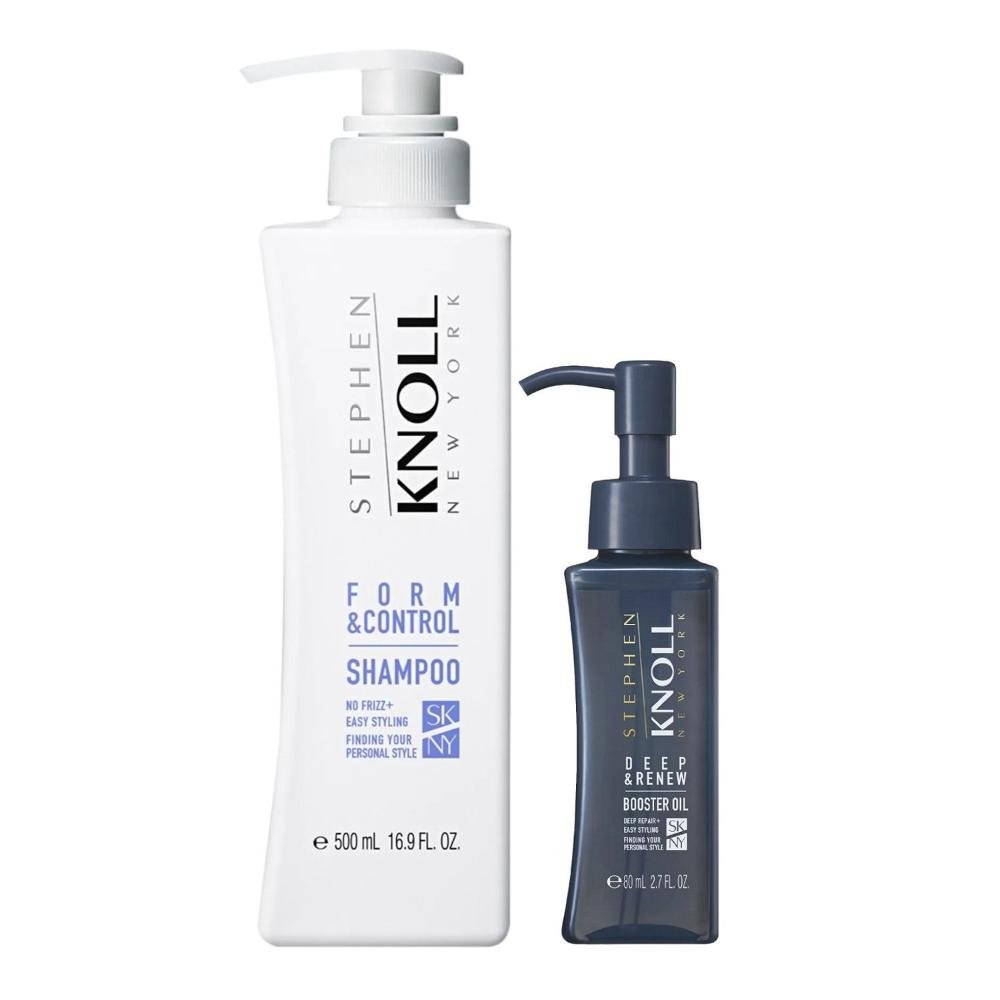 Kit Stephen Knoll Form & Control - Shampoo 500ml + Óleo Deep 80ml