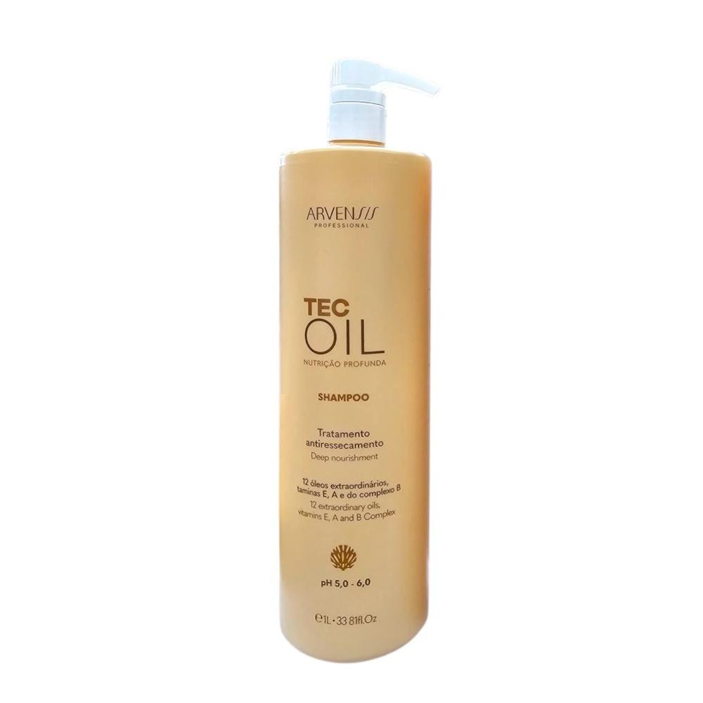 Arvensis Tec Oil - Shampoo 1L + Máscara 500g + Óleo Reparador 60ml ÚNICO 2