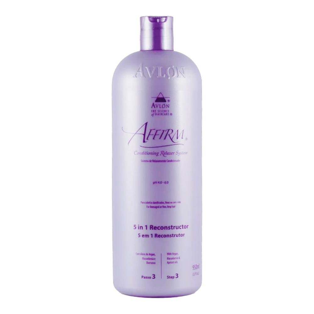 Kit Avlon Affirm - Shampoo Normalizante 950ml + Reconstrutor 5 em 1 950ml + Creme Positive Link 650g ÚNICO 3