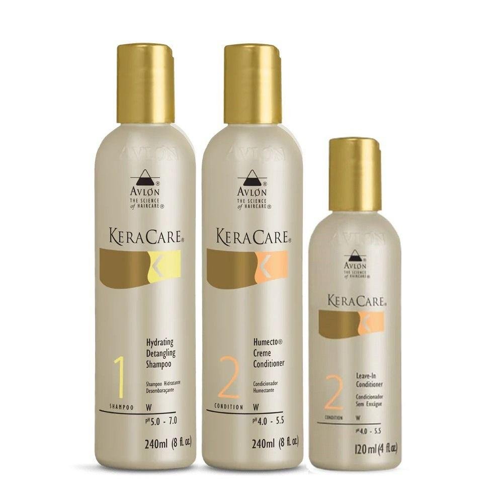 Kit Avlon KeraCare - Shampoo Hydrating 240ml + Condicionador Humecto 240ml + Leave-in 120ml