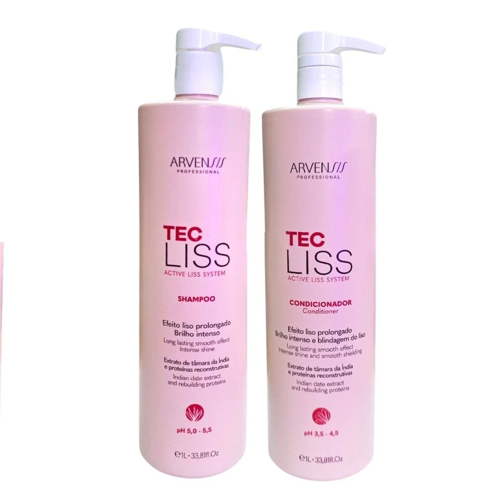 Kit Arvensis Tec Liss - Shampoo 1000ml + Condicionador 1000ml
