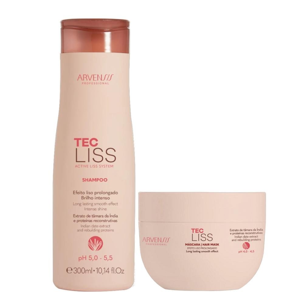 Kit Arvensis Tec Liss - Shampoo 300ml + Máscara 250g