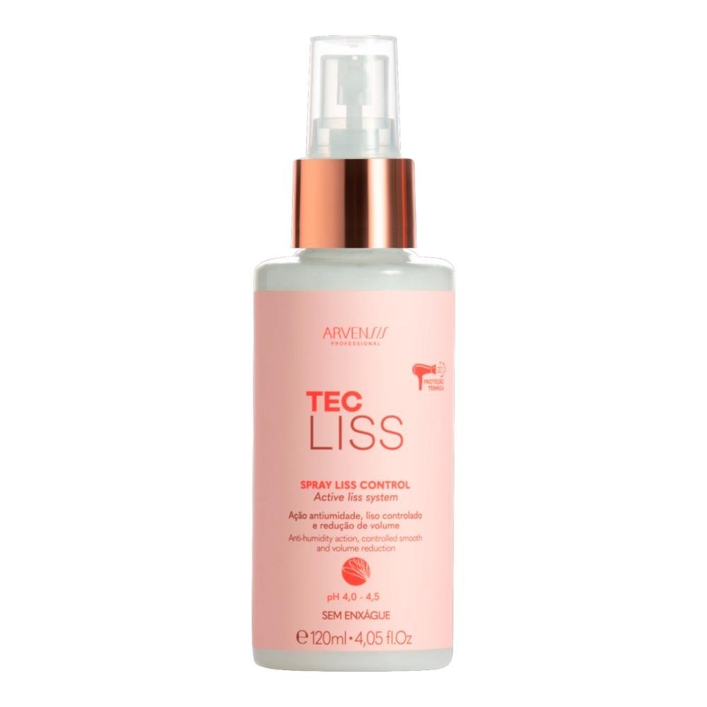Kit Arvensis Tec Liss - Shampoo 1L + Condicionador 1L + Spray Finalizador 120ml ÚNICO 4