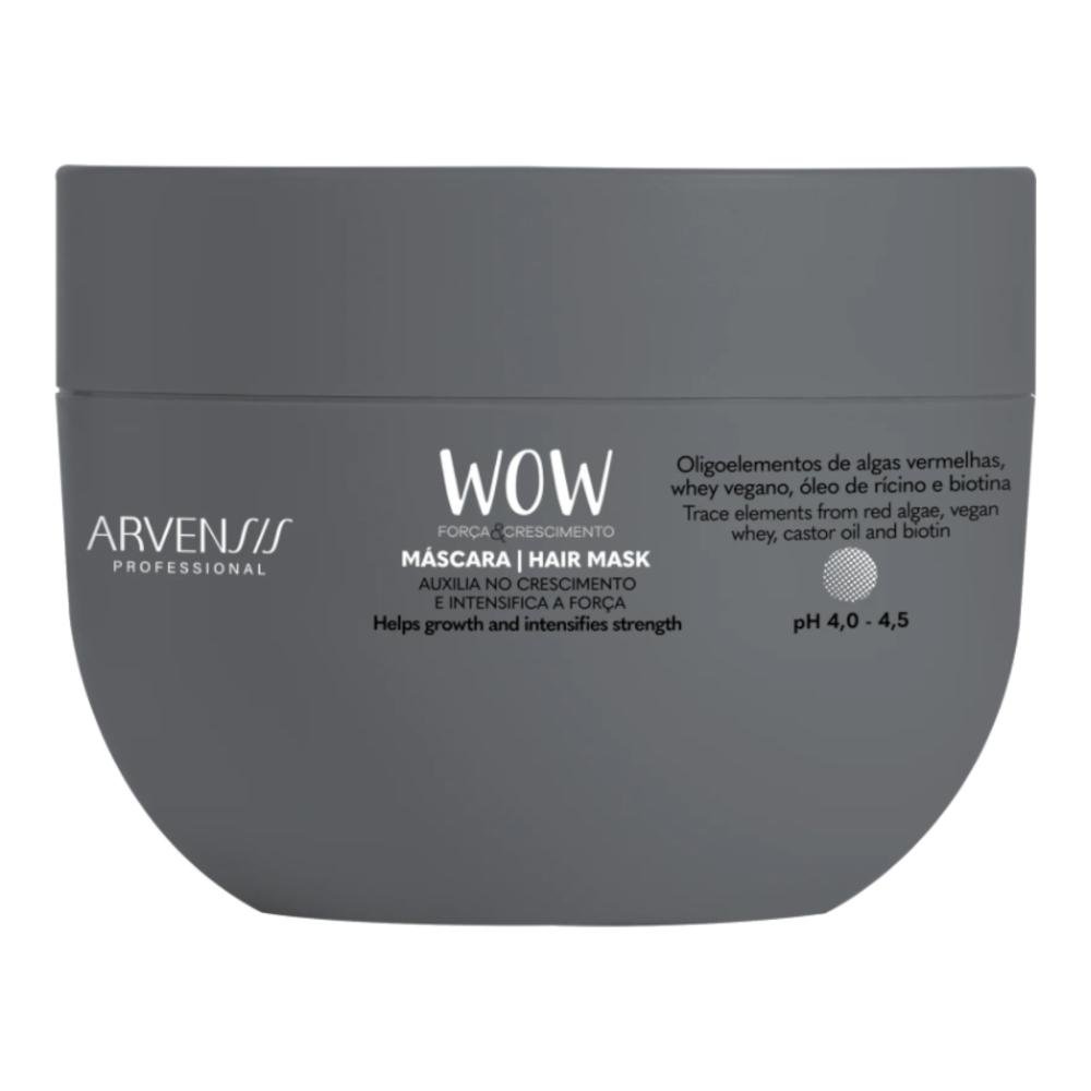 Kit Arvensis WOW Força & Crescimento - Shampoo 300ml + Condicionador 300ml + Máscara 250g ÚNICO 4