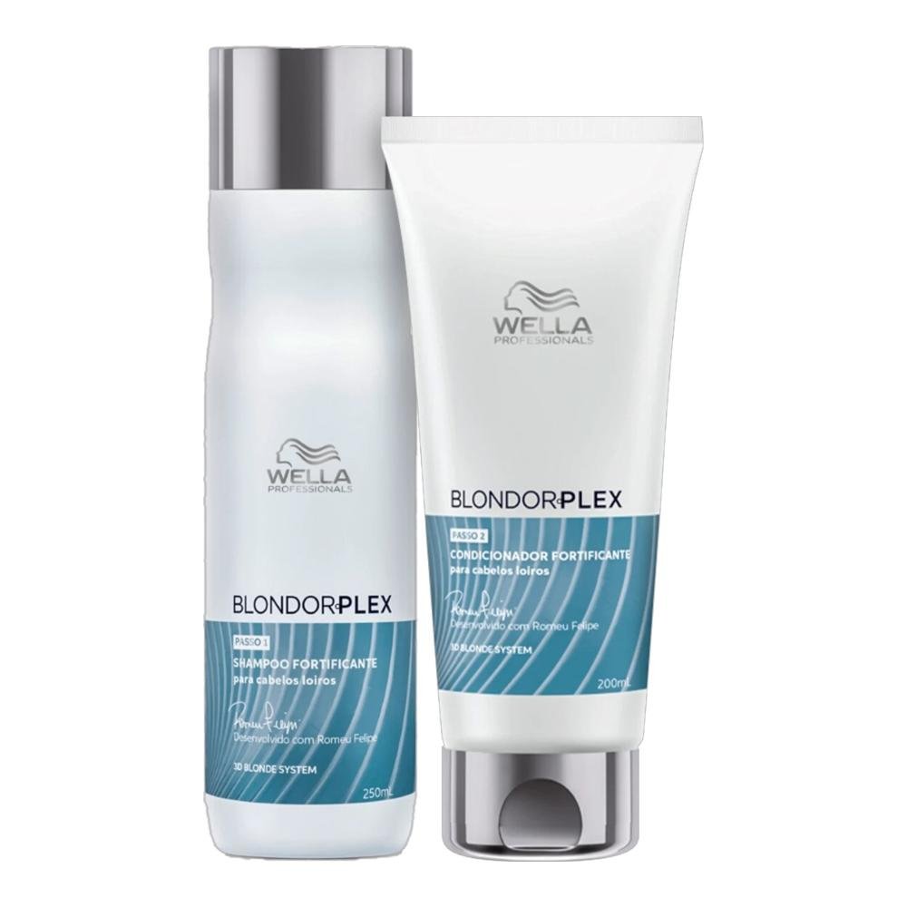 Kit Wella Professionals BlondorPlex - Shampoo 250ml + Condicionador 250ml