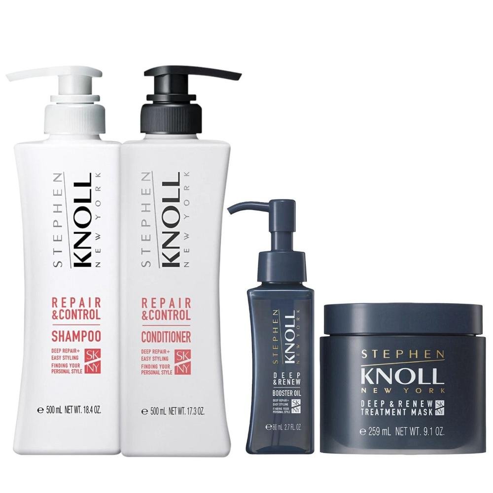 Kit Stephen Knoll Repair & Control - Shampoo 500ml + Condicionador 500ml + Máscara Deep 259ml + Óleo Deep 80ml