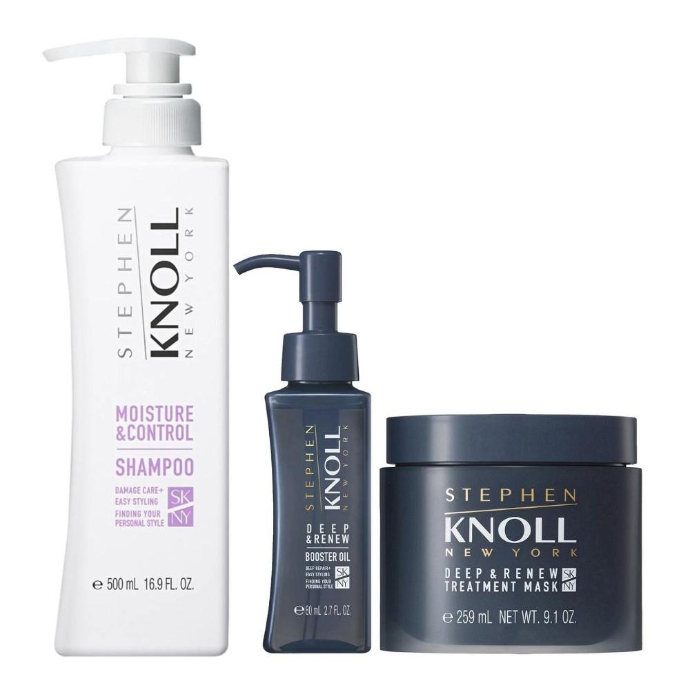 Kit Stephen Knoll Moisture & Control - Shampoo 500ml + Máscara Deep 259ml + Óleo Deep 80ml