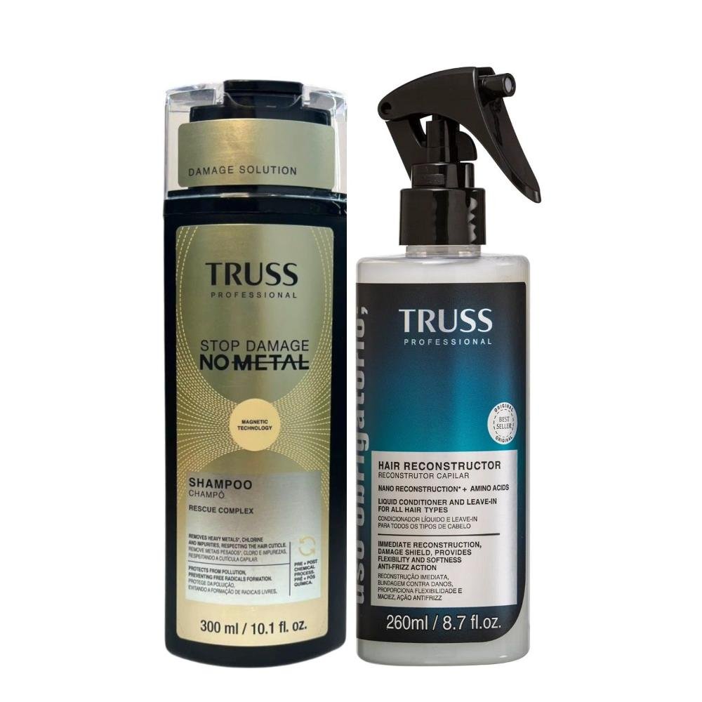 Kit Truss No Metal - Shampoo 300ml + Spray Uso Obrigatório 260ml
