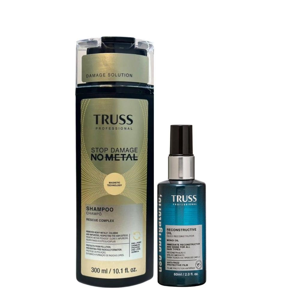 Kit Truss No Metal - Shampoo 300ml + Óleo Uso Obrigatório 60ml