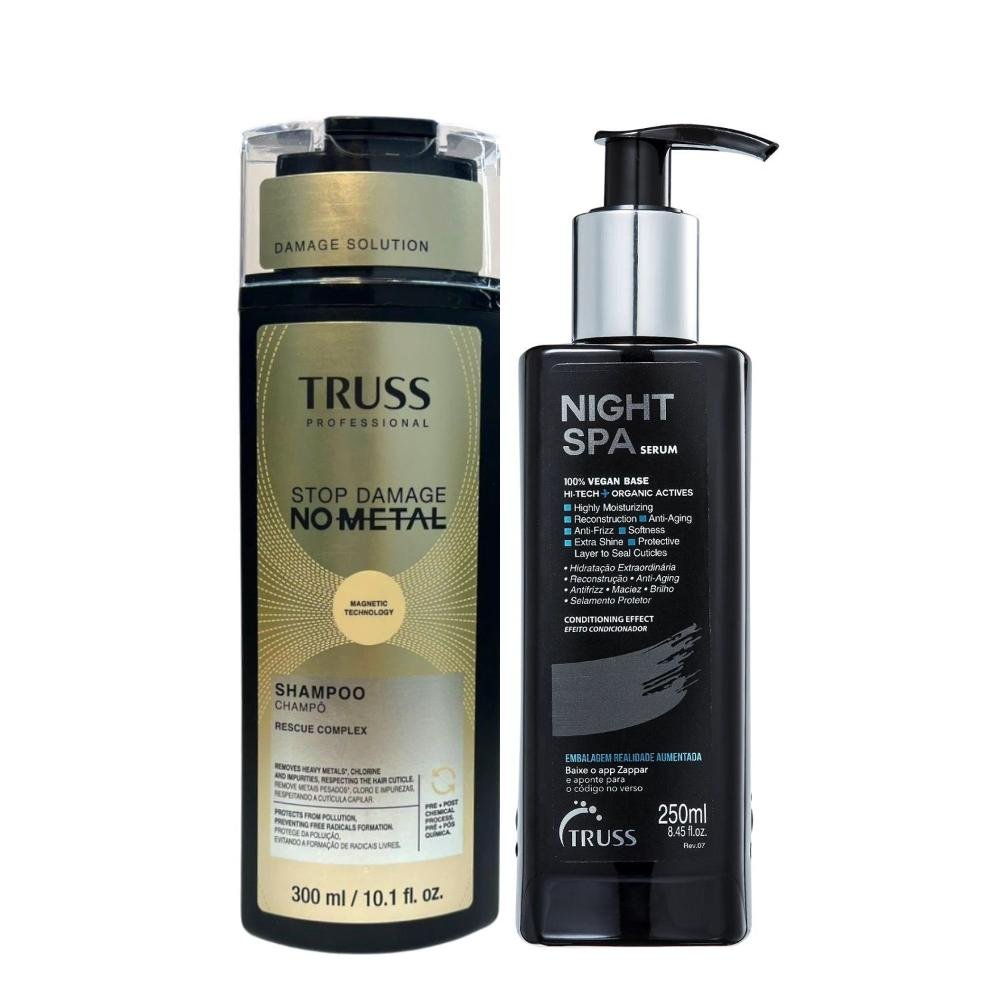 Kit Truss No Metal - Shampoo 300ml + Night SPA 250ml