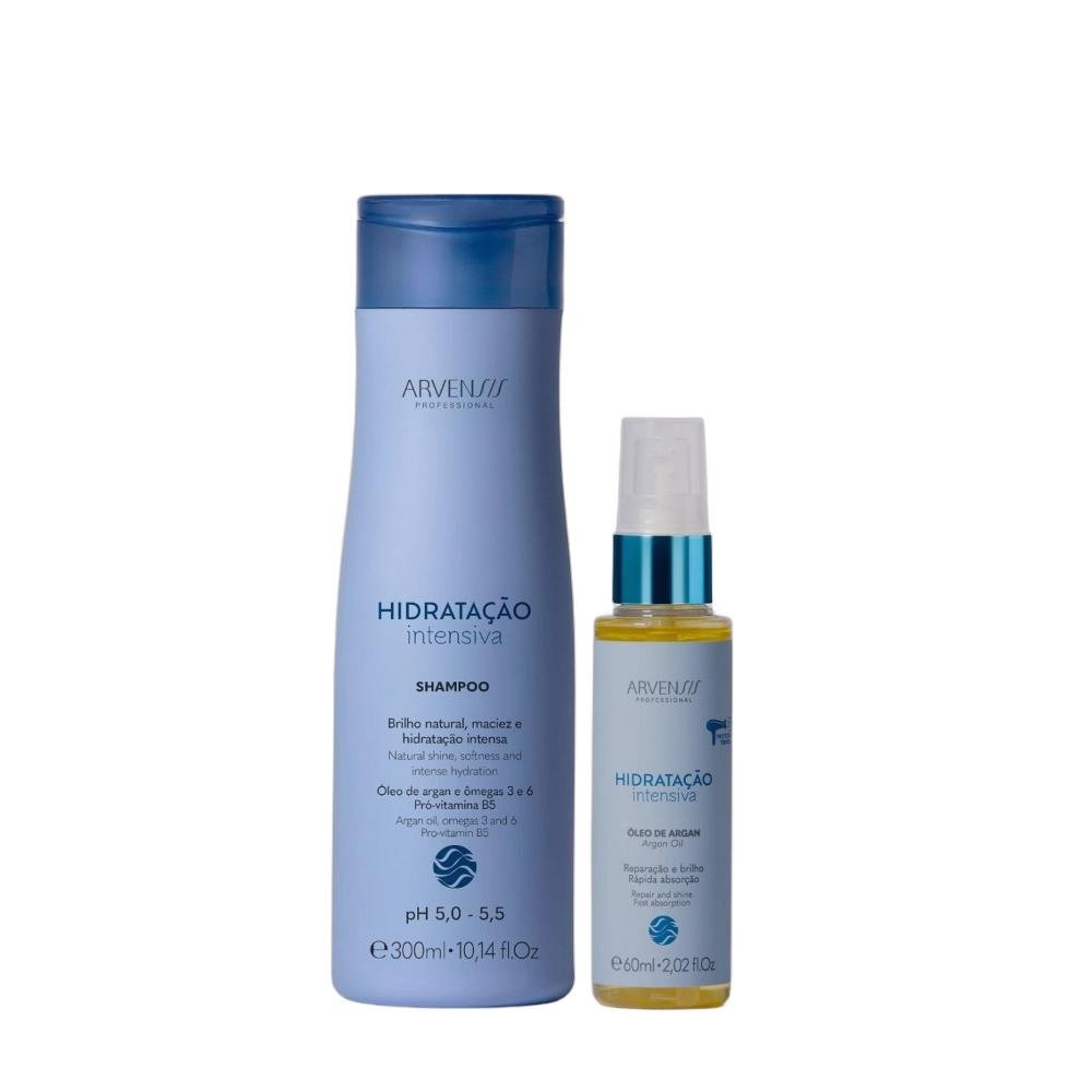 Kit Arvensis Hidratação Intensiva - Shampoo 300ml + Óleo 60ml