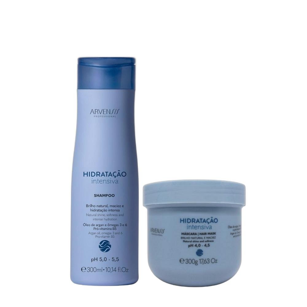 Kit Arvensis Hidratação Intensiva - Shampoo 300ml + Máscara 300ml