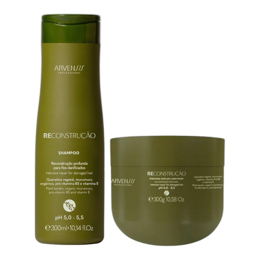 Kit Arvensis Reconstrução - Shampoo 300ml + Máscara 300ml