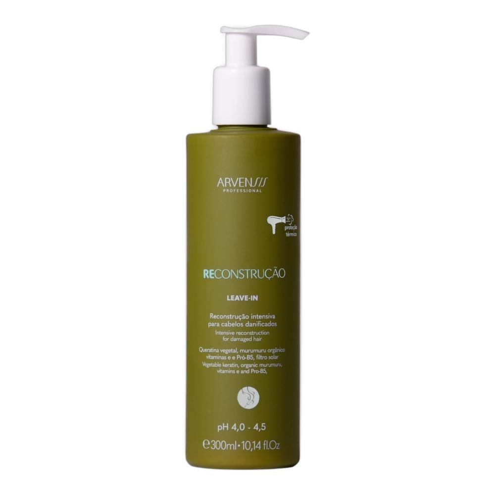 Kit Arvensis Reconstrução - Shampoo 300ml + Leave-in 300ml ÚNICO 4