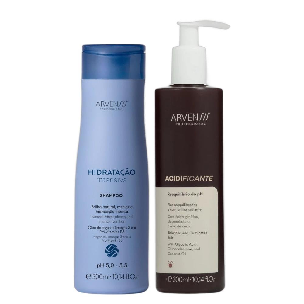 Kit Arvensis Hidratação Intensiva - Shampoo 300ml + Acidificante 300ml