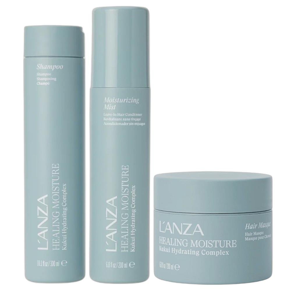 Kit Lanza Healing Moisture - Shampoo 300ml + Leave-In 200ml + Máscara 200ml