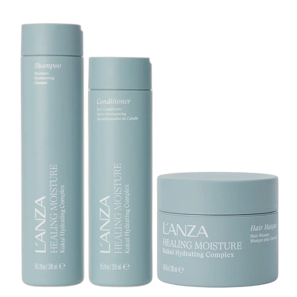 Kit Lanza Healing Moisture - Shampoo 300ml + Condicionador 250ml + Mascara 200ml