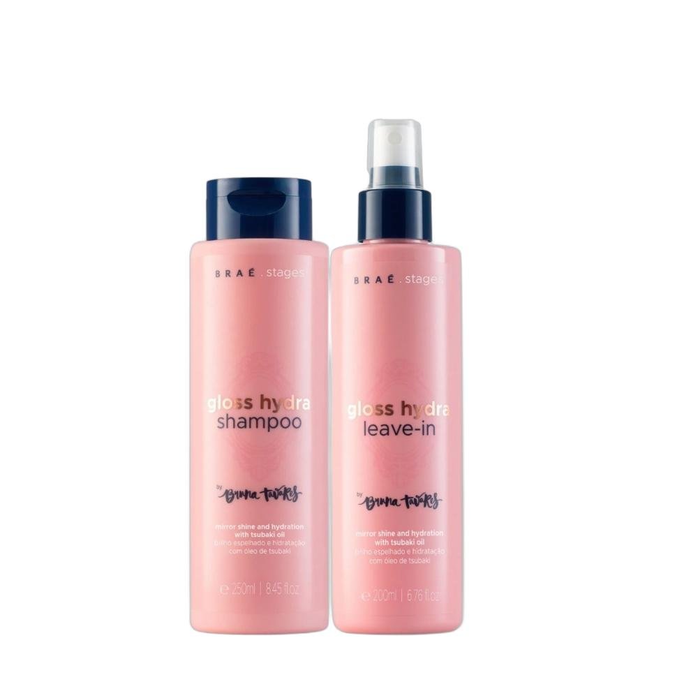 Kit Braé Stages by Bruna Tavares Gloss Hydra - Shampoo 250ml + Leave-In 200ml