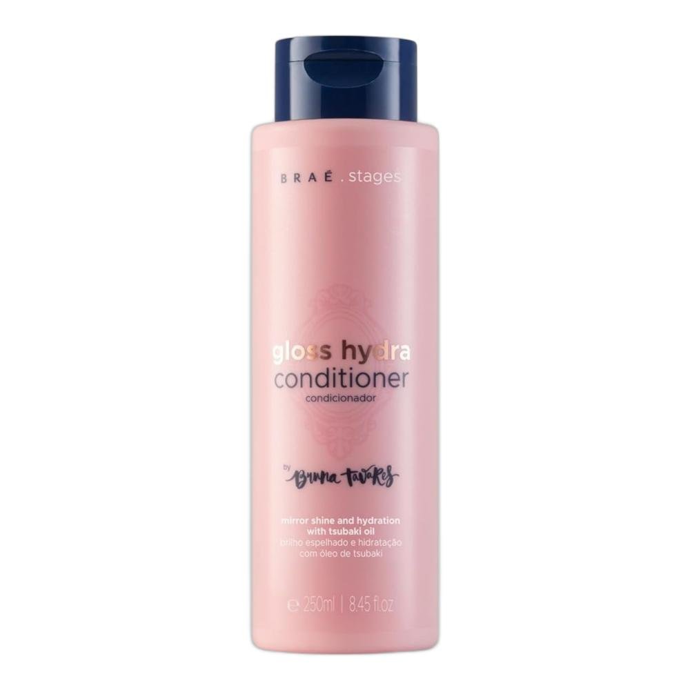 Kit Braé Stages by Bruna Tavares Gloss Hydra - Shampoo + Condicionador 250ml + Leave-In 200ml ÚNICO 3