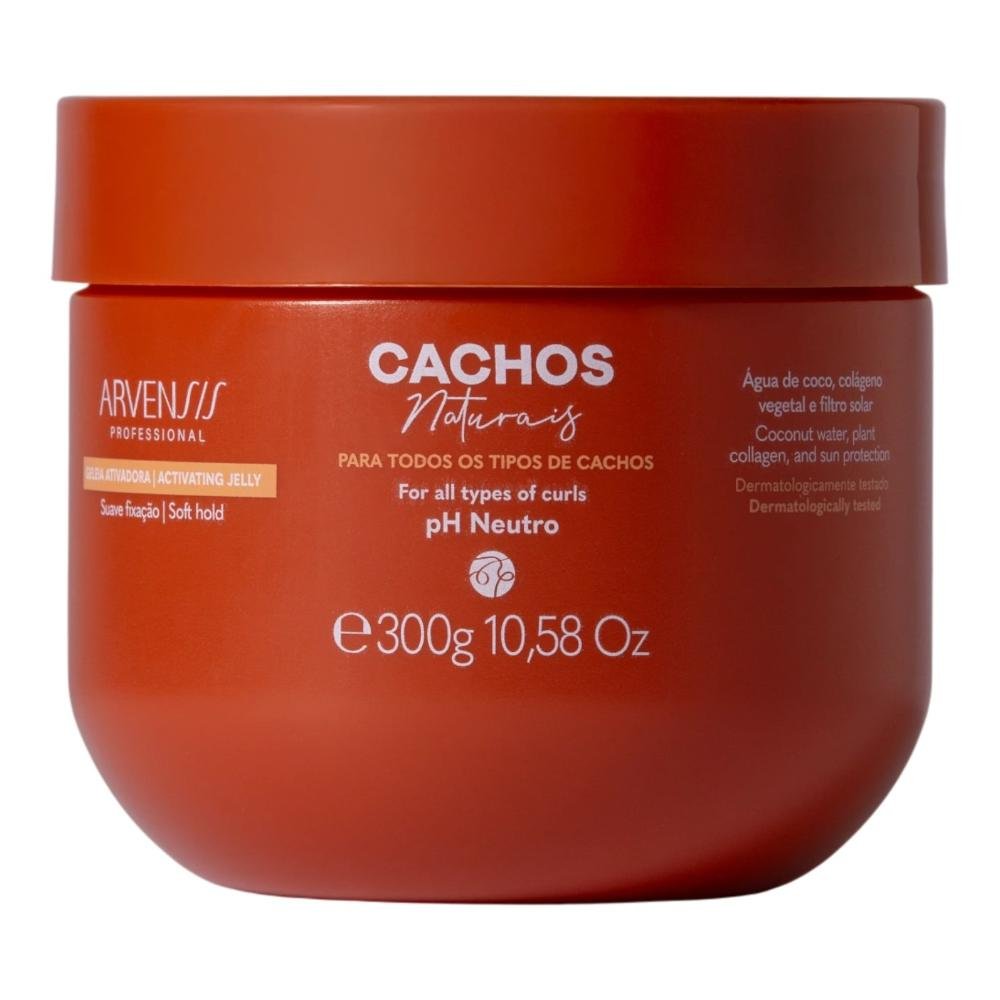 Kit Arvensis Professional Cachos Naturais - Shampoo 300ml + Geleia Suave Fixação 300g ÚNICO 3