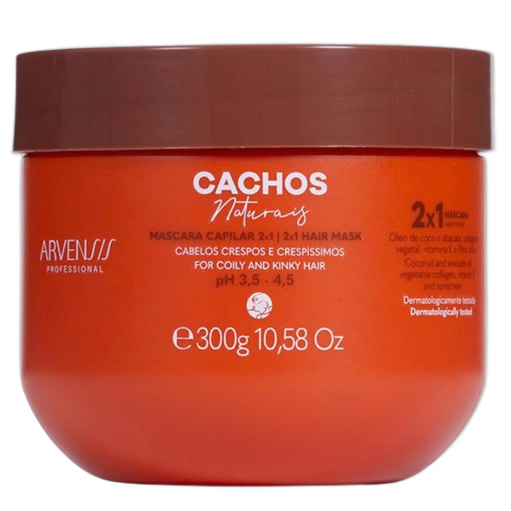 Kit Arvensis - Shampoo & Condicionador 300ml + Day After 250ml + Geleia Alta 300g + Máscara 2x1 300g ÚNICO 4