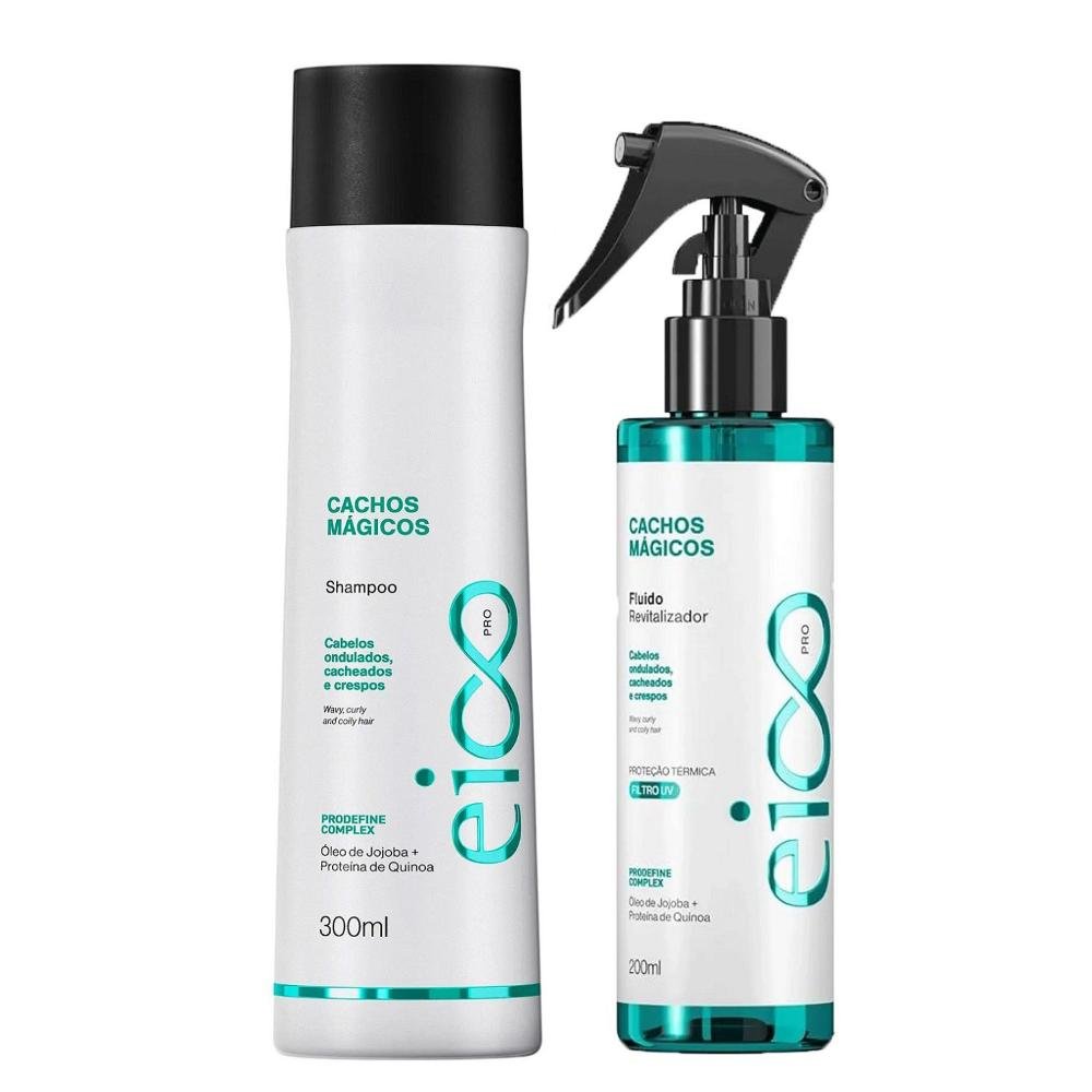 Kit Eico Pro Cachos Mágicos - Shampoo 300ml + Fluido 200ml