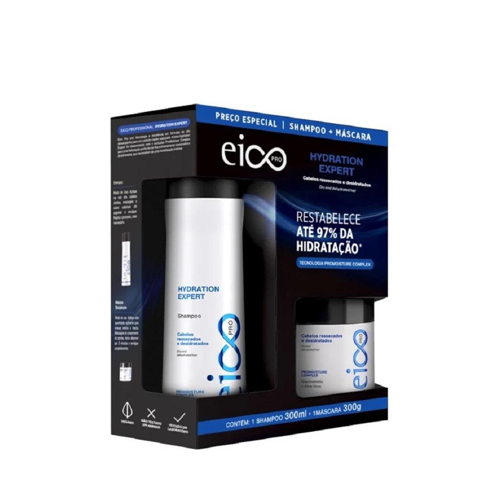 Kit Eico Pro Hydration Expert - Shampoo 300ml e Máscara 300g