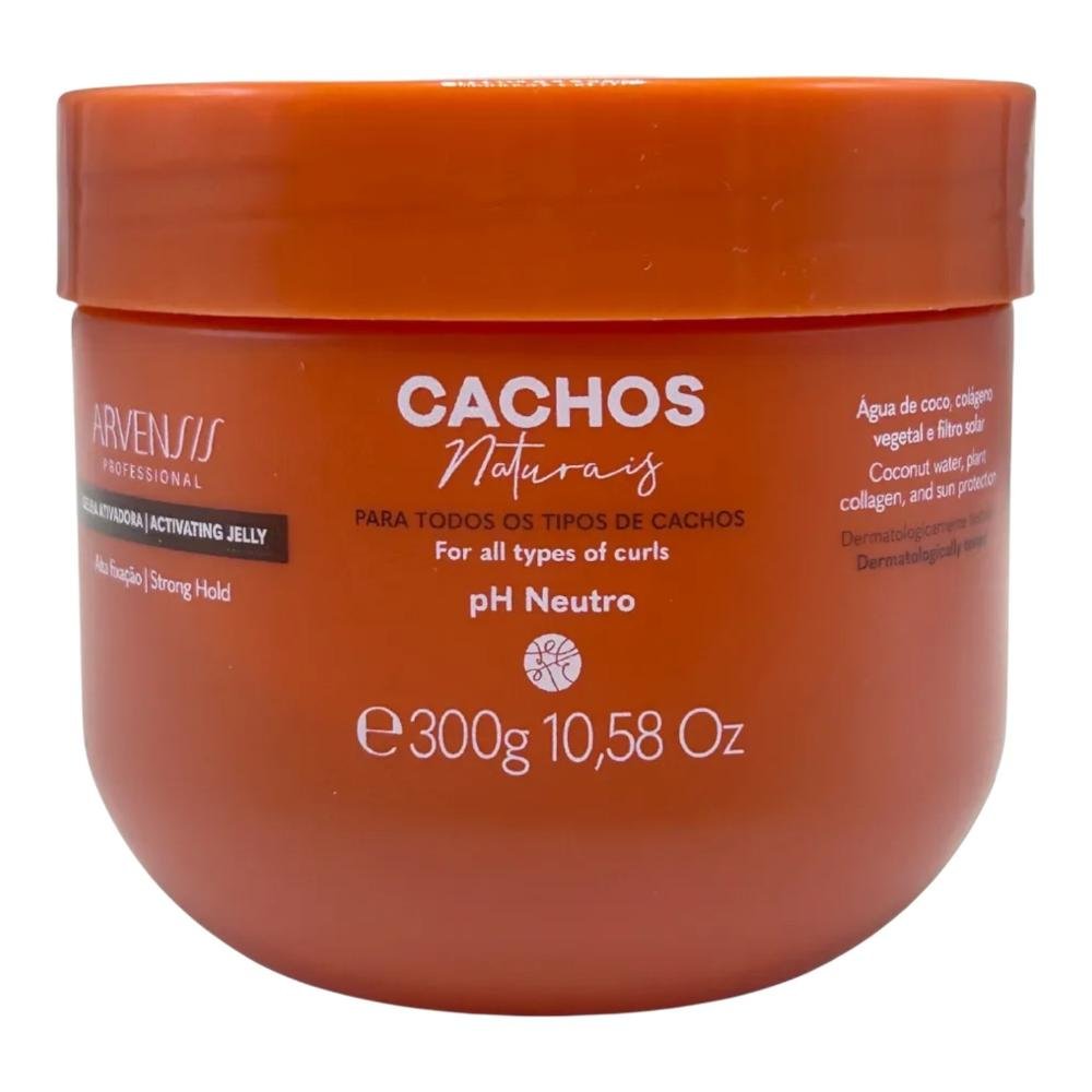 Kit Arvensis Cachos Naturais - Shampoo & Condicionador 300ml + Ativador 300ml + Day After 250ml + Geleia Alta 300g ÚNICO 4