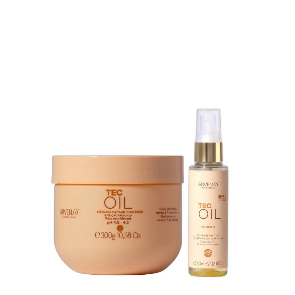 Kit Arvensis Cosméticos Naturais Tec Oil - Máscara 300g + Óleo 60ml