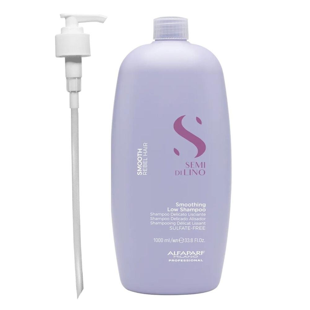 Alfaparf Semi di Lino Smooth - Shampoo 1L + Válvula Pump