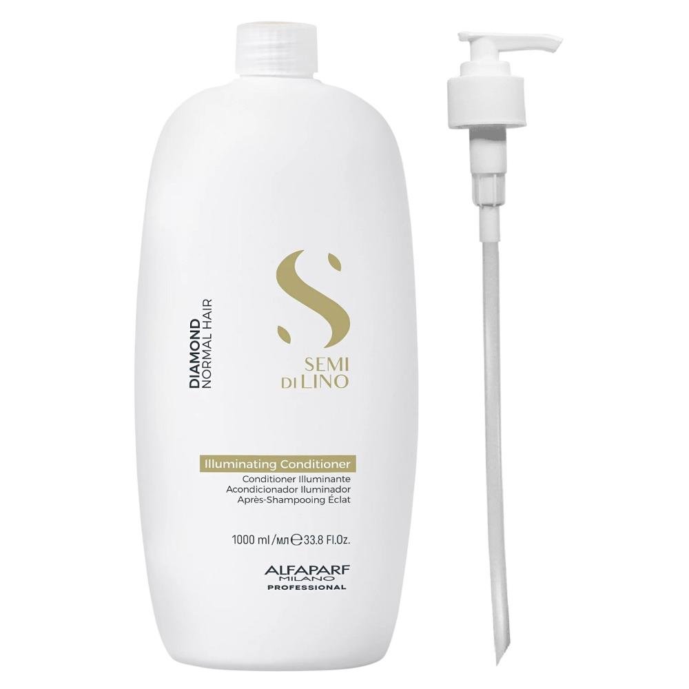 Alfaparf Semi Di Lino Diamond - Condicionador 1L + Válvula Pump