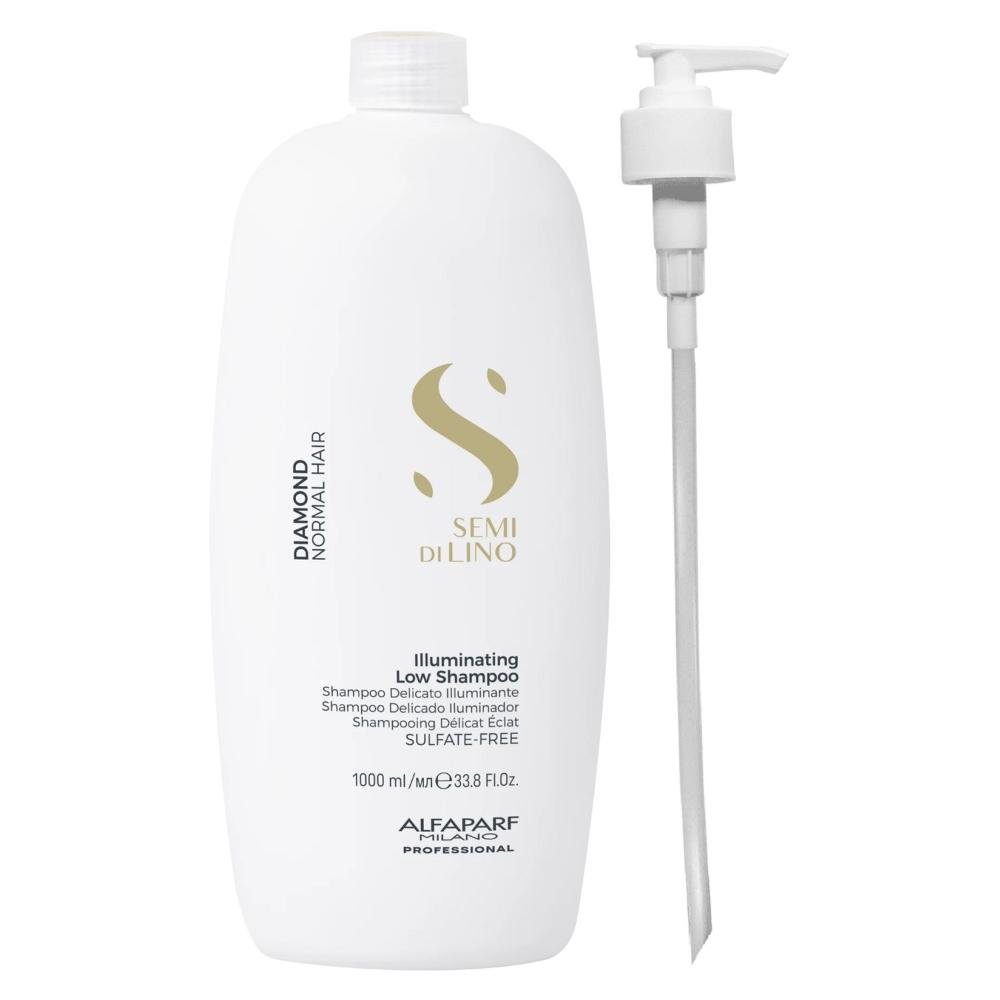 Alfaparf Semi Di Lino Diamond - Shampoo 1L + Válvula Pump