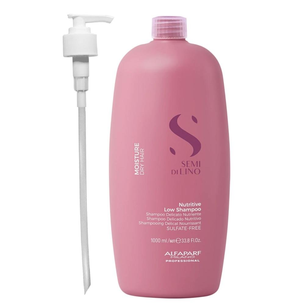 Alfaparf Semi Di Lino Moisture - Shampoo 1L + Válvula Pump