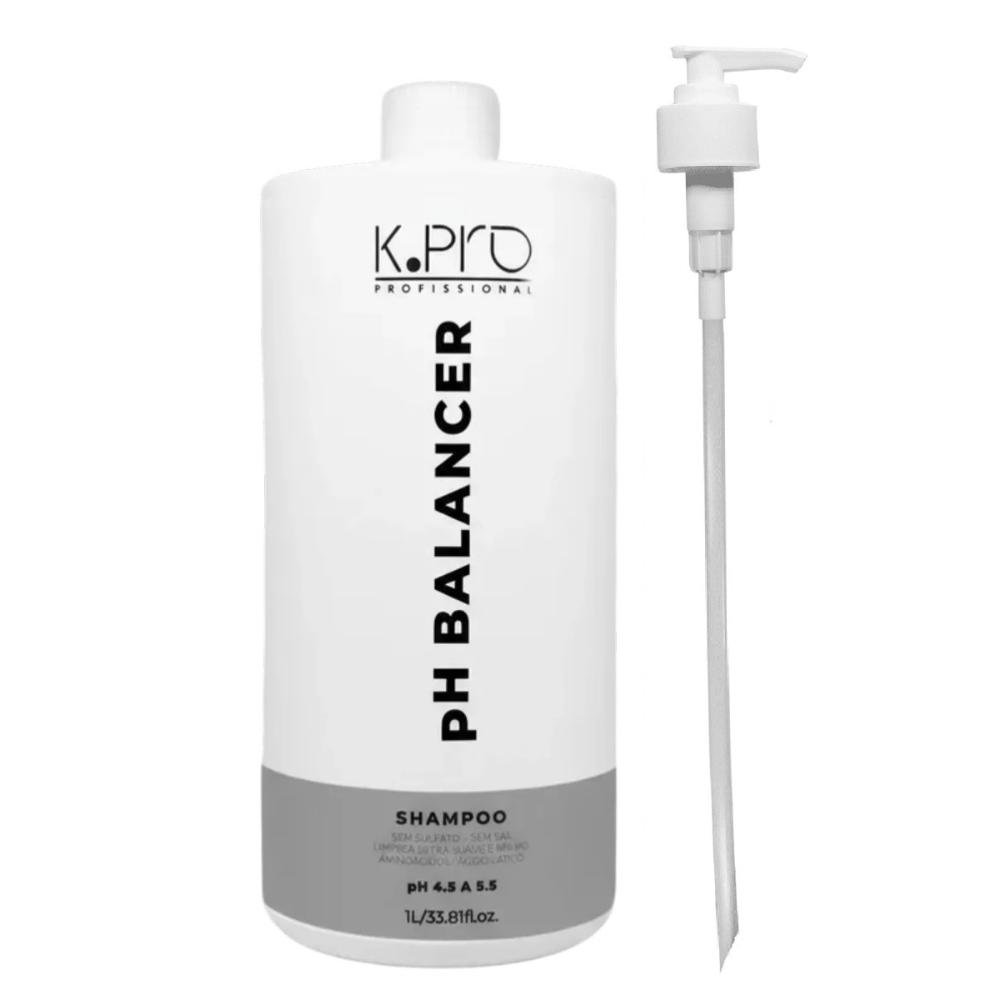 K.Pro pH Balancer - Shampoo 1 Litro + Válvula Pump 1L 1
