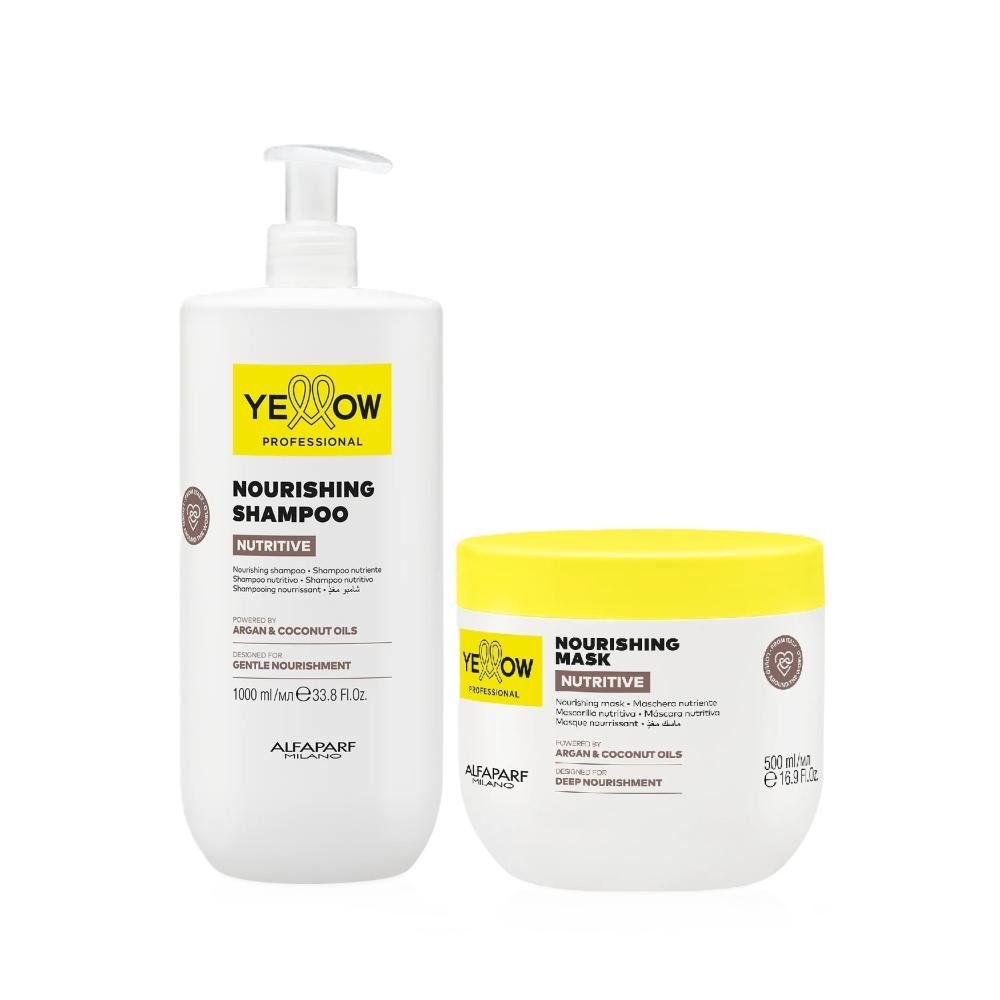 Kit Yellow Nutritive Tratamento Nutritivo - Shampoo 1L + Máscara 500ml