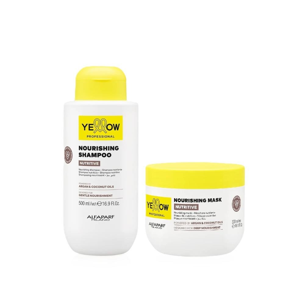 Kit Yellow Nutritive Tratamento Nutritivo - Shampoo 500ml  + Máscara 300ml