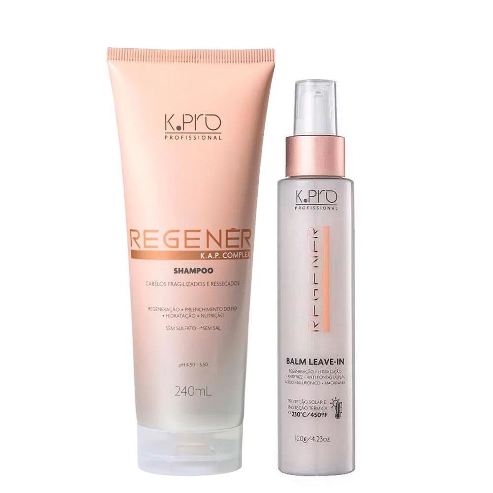 Kit K.Pro Regenér - Shampoo 240ml + Balm Leave-In 120ml