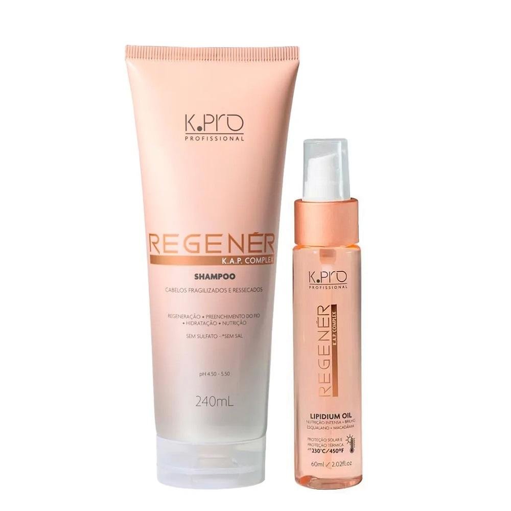 Kit K.Pro Regenér - Shampoo 240ml + Lipidium Oil 60ml