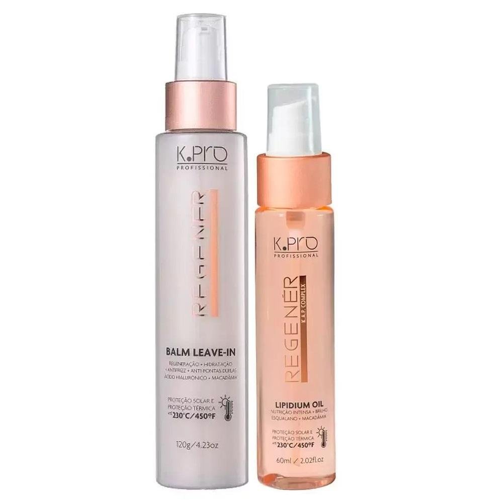 Kit K.Pro Regenér - Leave-In Balm 120ml + Lipidium Oil 60ml