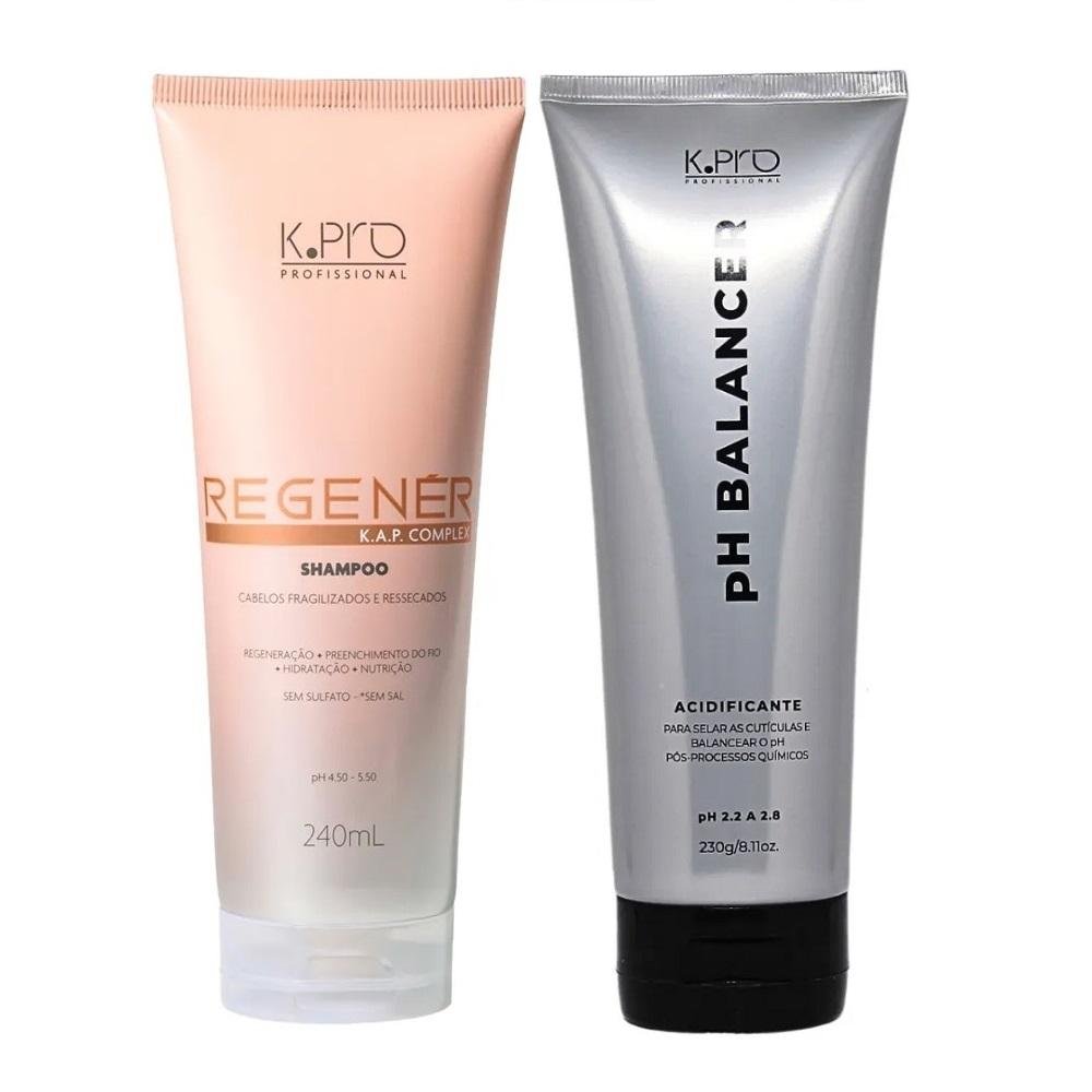 Kit K.Pro Regenér Shampoo 240ml + pH Balancer Acidificante 230g