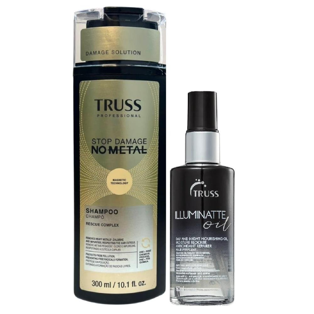 Kit Truss No Metal - Shampoo 300ml +  Illuminatte Oil 60ml
