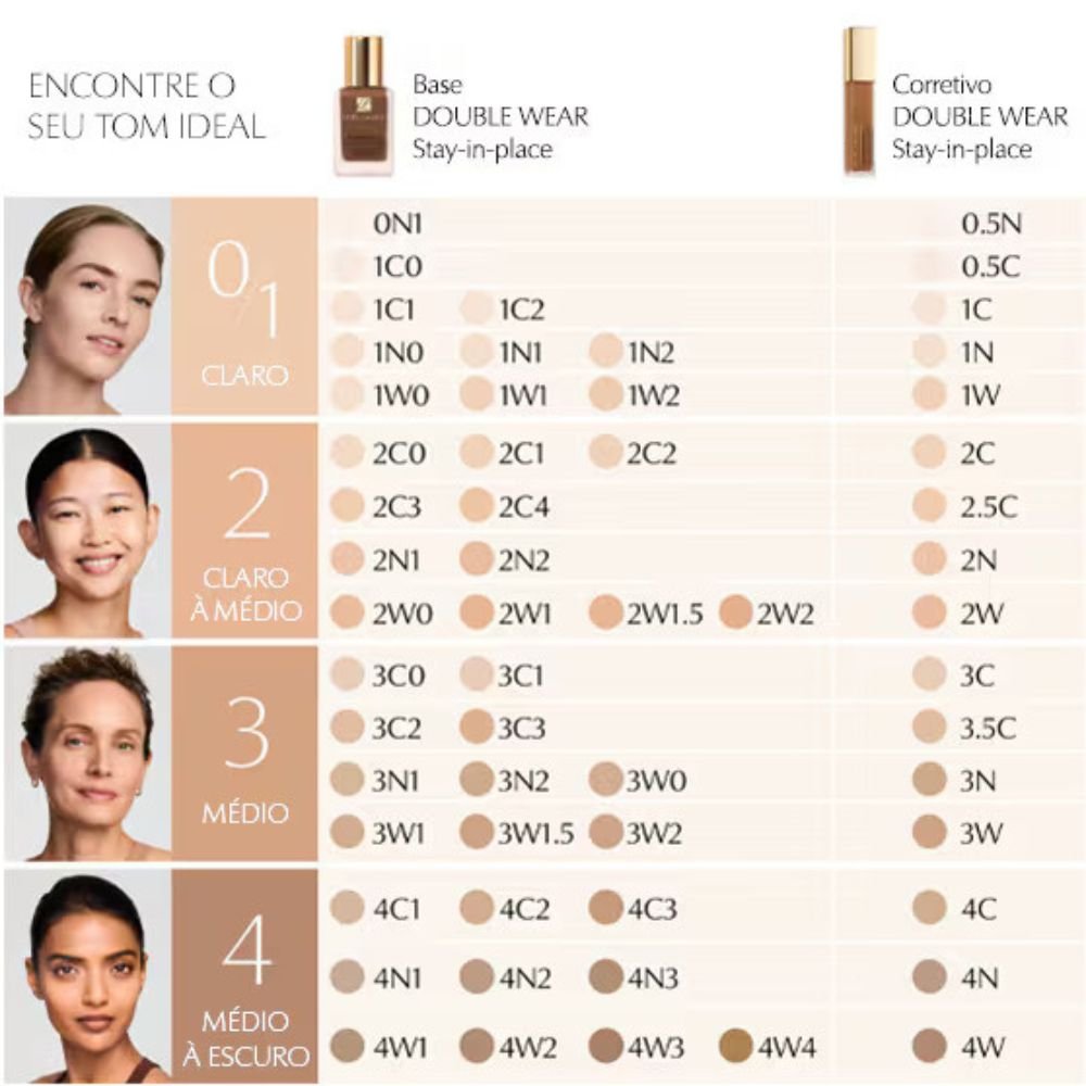 Corretivo Líquido de Longa Duração Estée Lauder Double Wear - 4N 4N 4