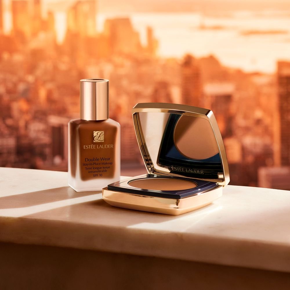 Base Em Pó Compacto Matte Fps 10 Estée Lauder Double Wear 7N1 Deep Amber 4