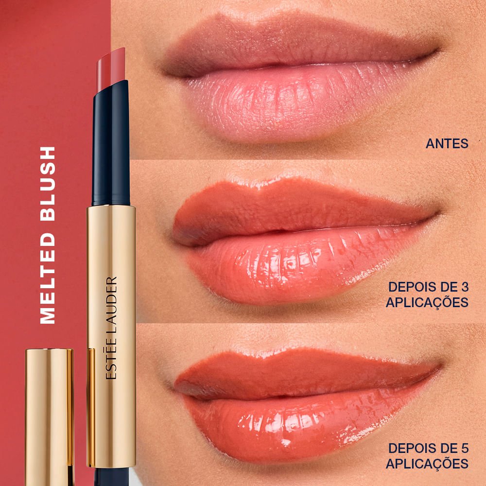 Gloss em Bastão Estée Lauder Pure Color Melt On 128 Melted Blush 3
