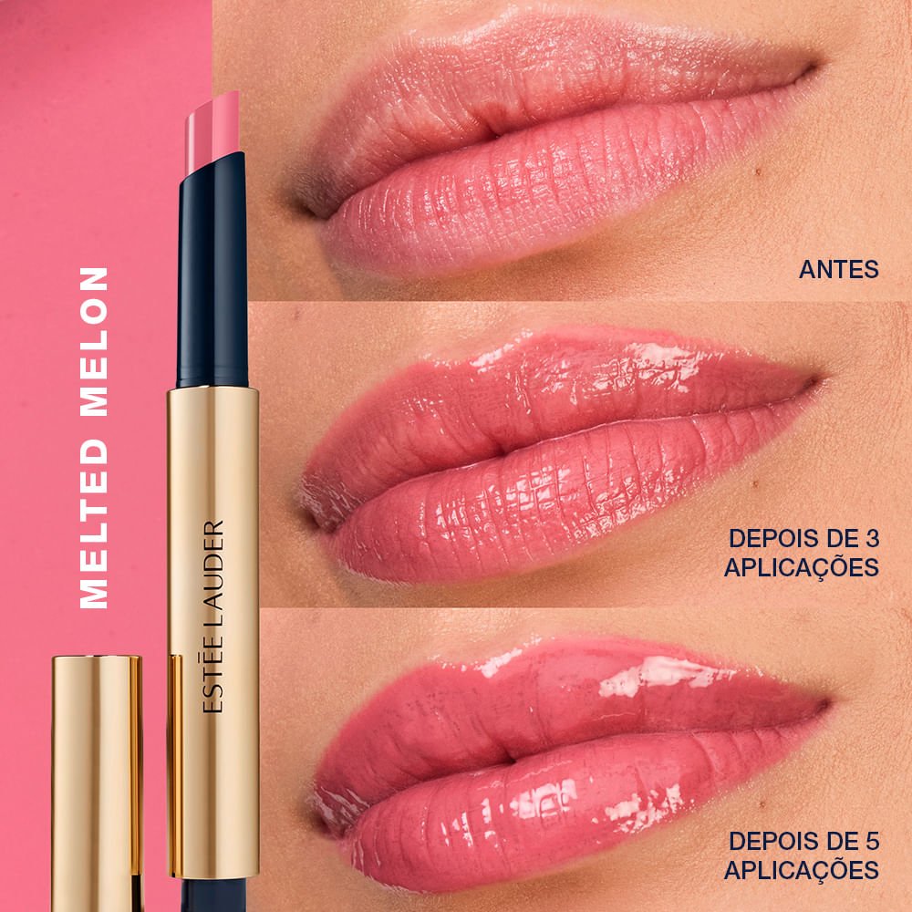 Gloss em Bastão Estée Lauder Pure Color Melt On 390 Melted Melon 3