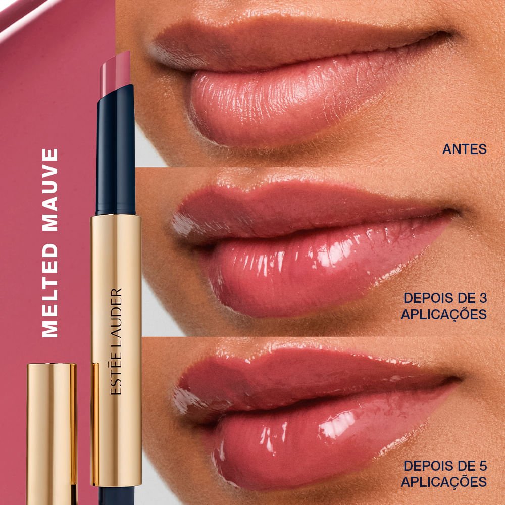 Gloss em Bastão Estée Lauder Pure Color Melt On 513 Melted Mauve 3