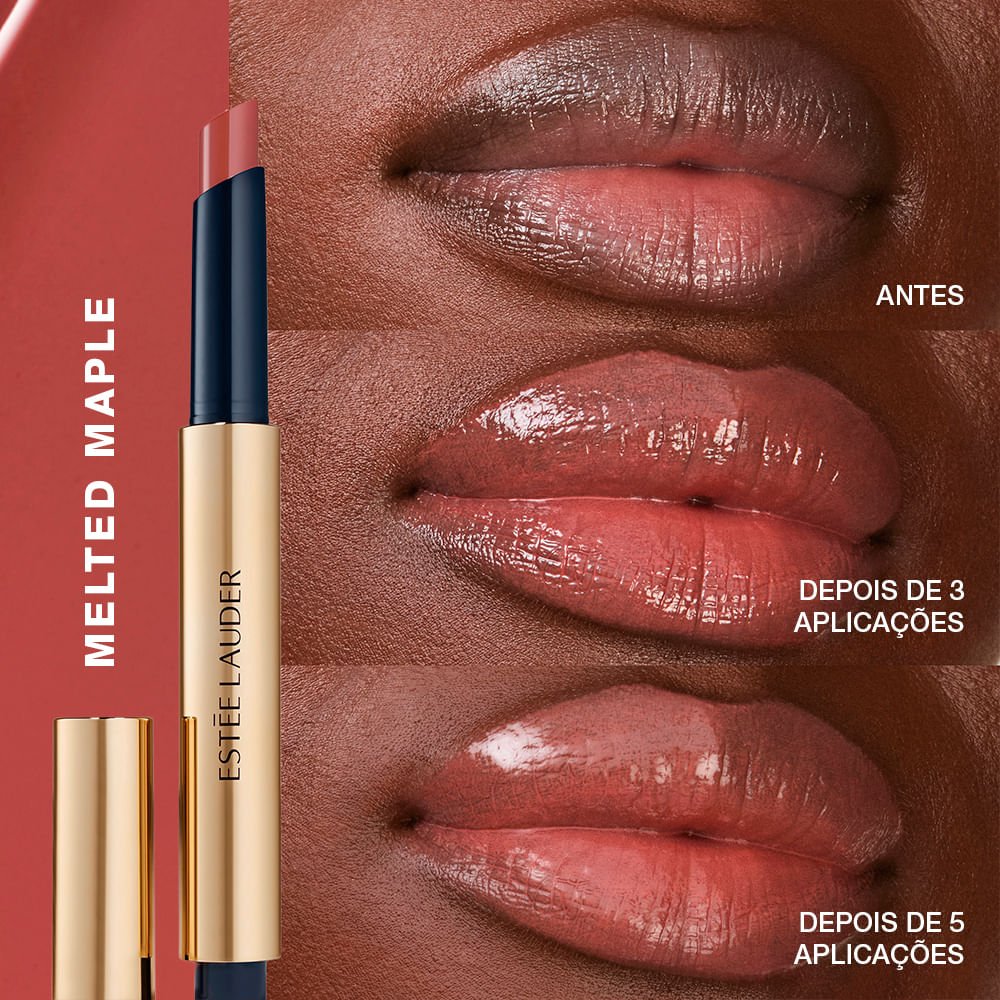 Gloss em Bastão Estée Lauder Pure Color Melt On 185 Melted Maple 3